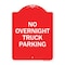 Signmission Designer Series No Overnight Truck Parking, Red & White Aluminum Sign, 18" x 24", RW-1824-23822 A-DES-RW-1824-23822 - alternate 1